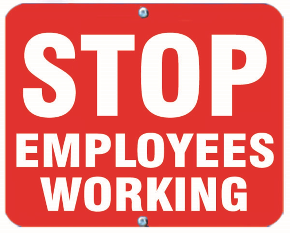 STOP EMPOLYEES WORKING - Stop Emplyees Working